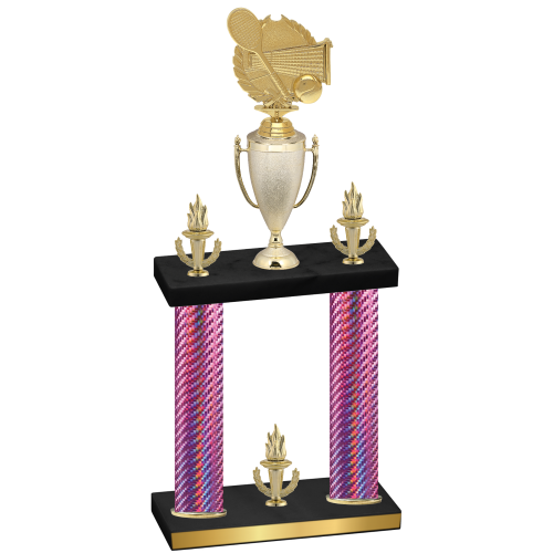 Double Pink Carbon Fiber Victory Tennis Trophy