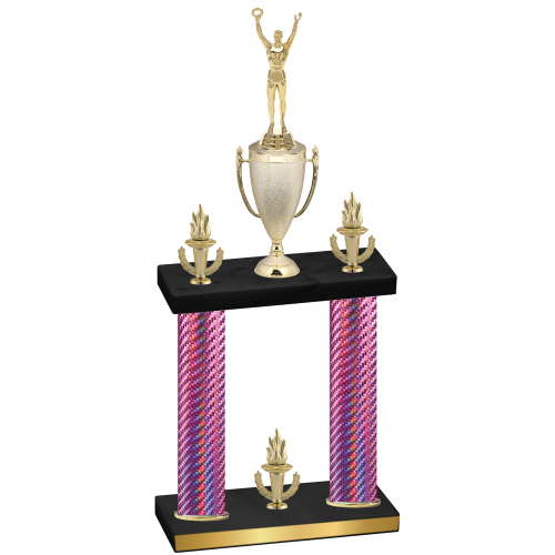 Double Pink Carbon Fiber Victory Victory Trophy