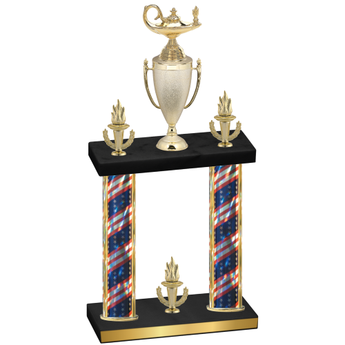 Double Flag USA Victory Academics Trophy