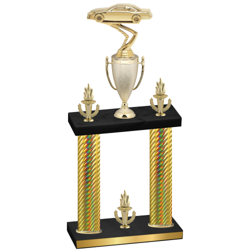 Double Gold Carbon Fiber Victory Cars Trophy