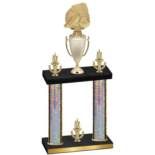 Double Silver Glacier Victory Soccer Trophy
