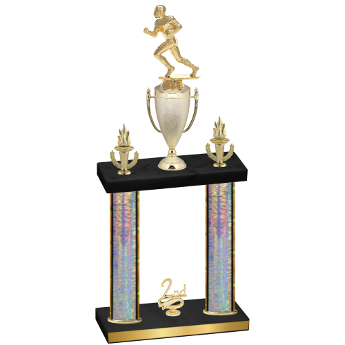 Double Silver Glacier Second Place Football Trophy