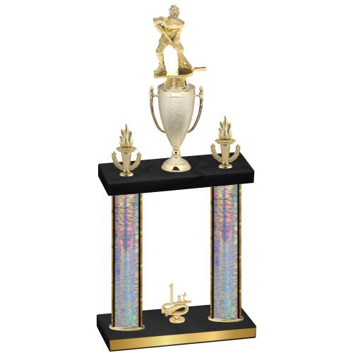 Double Silver Glacier First Place Hockey Trophy