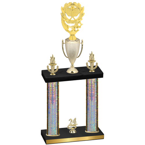 Double Silver Glacier Year Pickleball Trophy