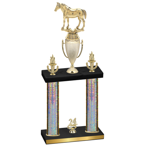 Double Silver Glacier Year Horses Trophy
