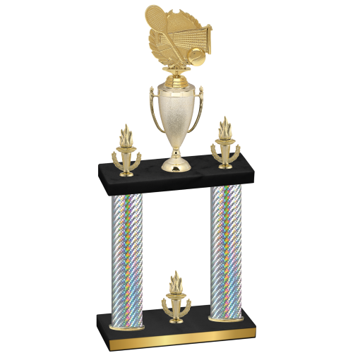 Double Silver Carbon Fiber Victory Tennis Trophy