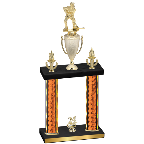 Double Orange Glacier Year Hockey Trophy