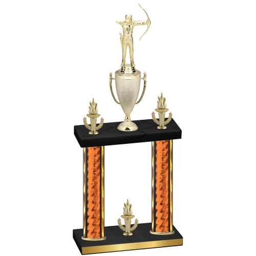 Double Orange Glacier Victory Archery Trophy