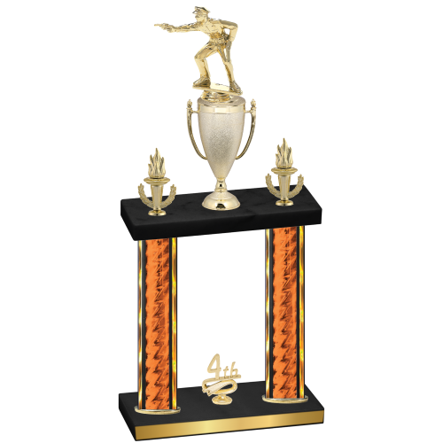 Double Orange Glacier Fourth Place Shooter Trophy