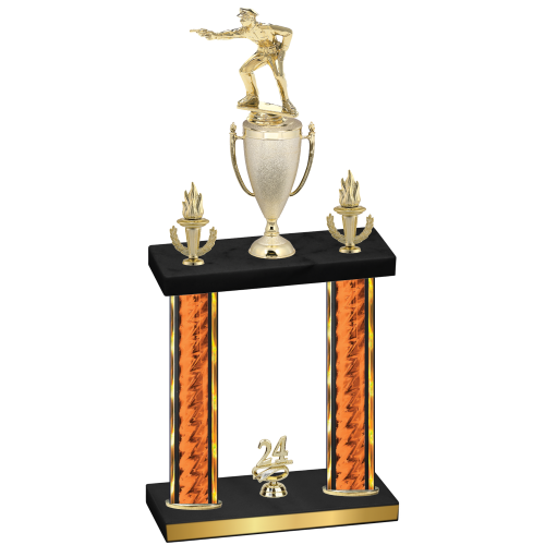 Double Orange Glacier Year Shooter Trophy