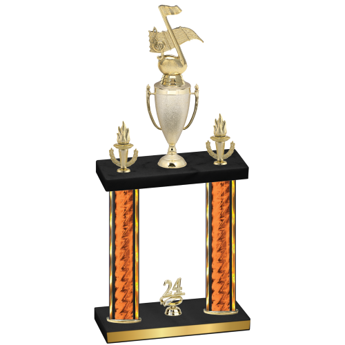 Double Orange Glacier Year Music Trophy