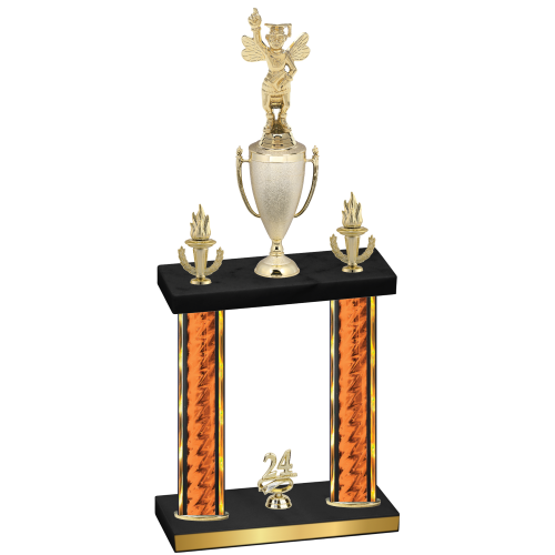 Double Orange Glacier Year Academics Trophy
