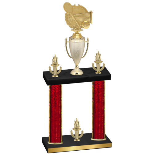 Double Red Glacier Victory Tennis Trophy