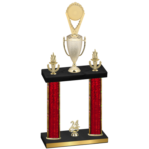 Double Red Glacier Year Insert Trophy