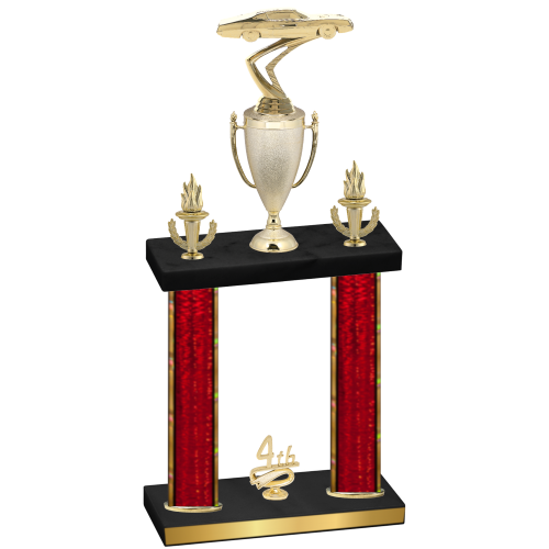 Double Red Glacier Fourth Place Cars Trophy