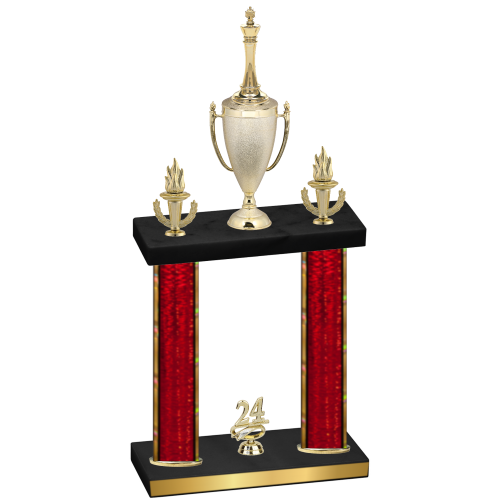 Double Red Glacier Year Chess Trophy