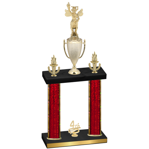 Double Red Glacier Fourth Place Academics Trophy