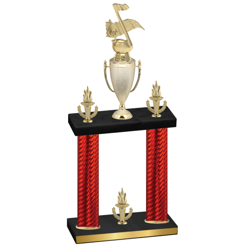 Double Red Carbon Fiber Victory Music Trophy