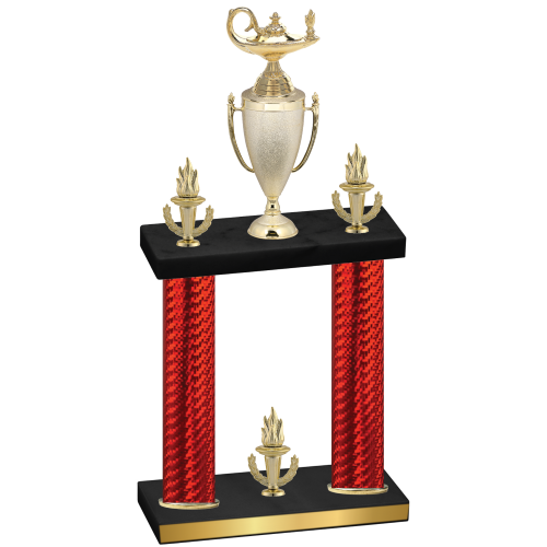 Double Red Carbon Fiber Victory Academics Trophy