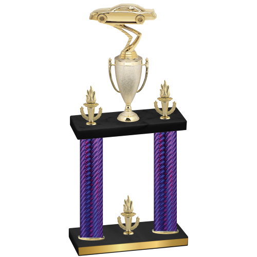 Double Purple Carbon Fiber Victory Cars Trophy