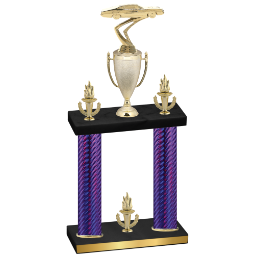 Double Purple Carbon Fiber Victory Cars Trophy