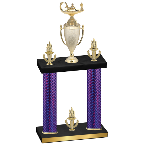 Double Purple Carbon Fiber Victory Academics Trophy