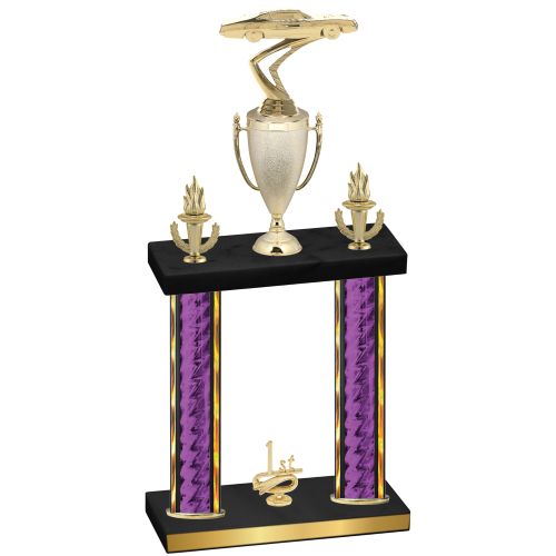 Double Purple Glacier First Place Cars Trophy