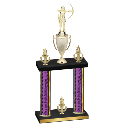 Double Purple Glacier Victory Archery Trophy