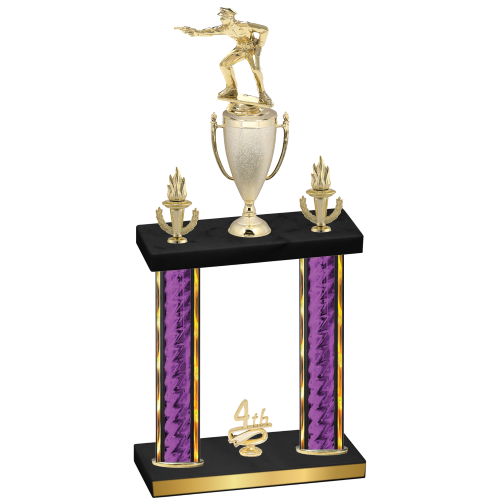 Double Purple Glacier Fourth Place Shooter Trophy