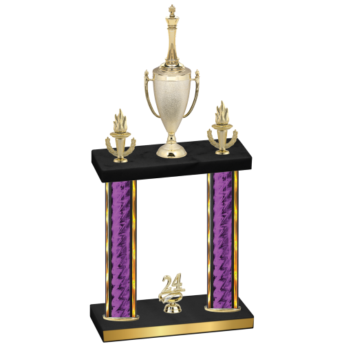 Double Purple Glacier Year Chess Trophy