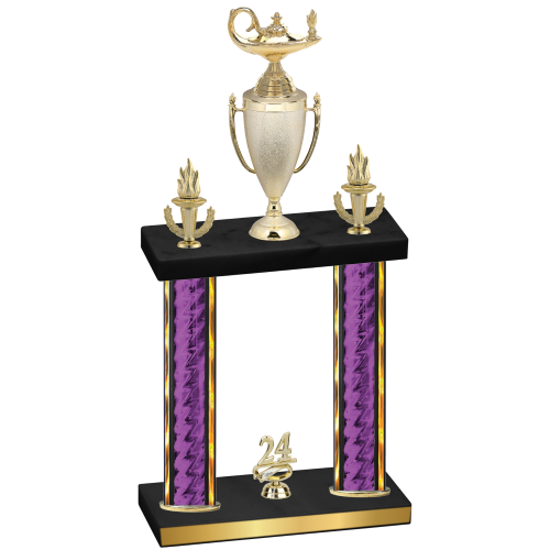 Double Purple Glacier Year Academics Trophy