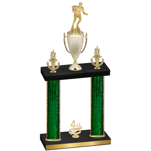 Double Green Glacier Fourth Place Rugby Trophy