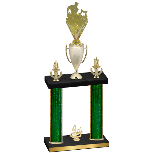Double Green Glacier Fourth Place Rugby Trophy