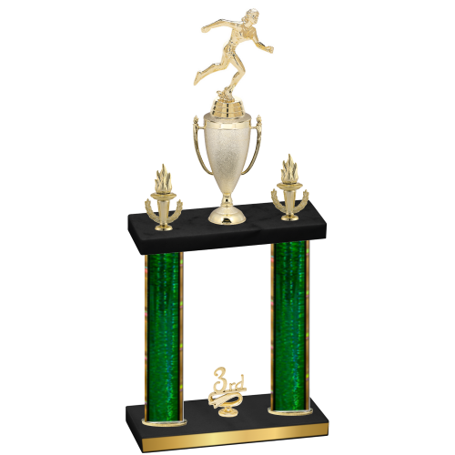Double Green Glacier Third Place Running Trophy