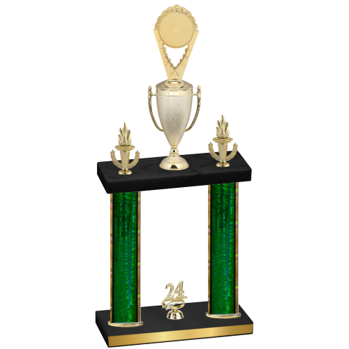 Double Green Glacier Year Insert Trophy