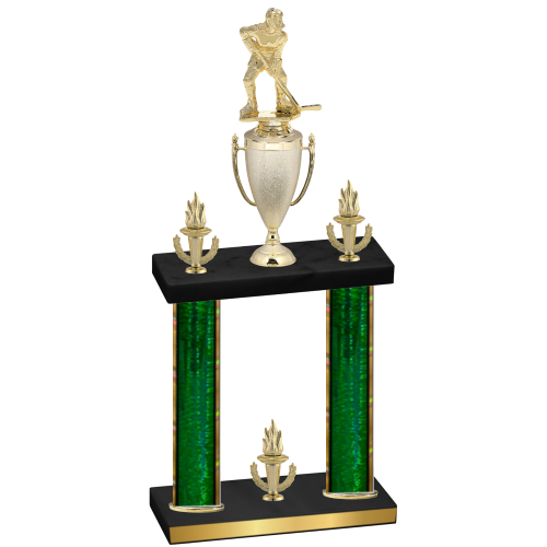 Double Green Glacier Victory Hockey Trophy