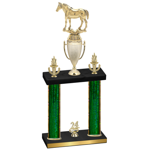 Double Green Glacier Year Horses Trophy