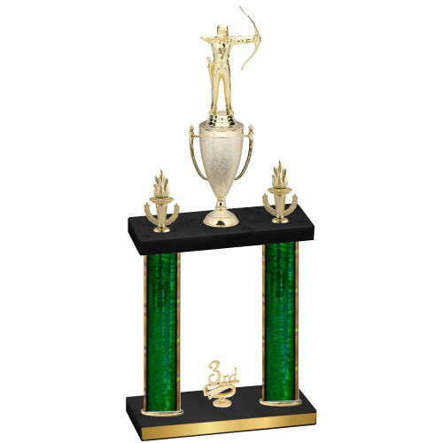 Double Green Glacier Third Place Archery Trophy