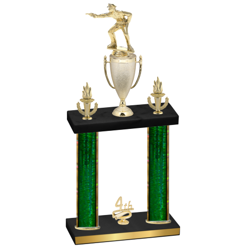 Double Green Glacier Fourth Place Shooter Trophy