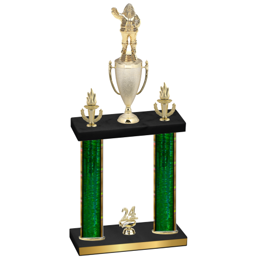 Double Green Glacier Year Holiday Trophy