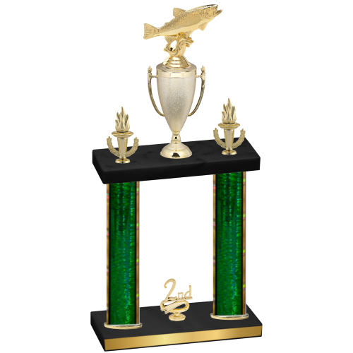 Double Green Glacier Second Place Fishing Trophy