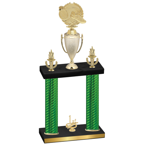 Double Green Carbon Fiber First Place Running Trophy