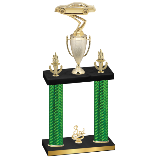 Double Green Carbon Fiber Third Place Cars Trophy