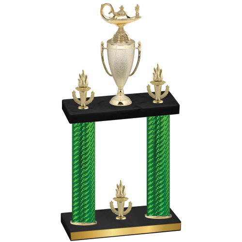Double Green Carbon Fiber Victory Academics Trophy