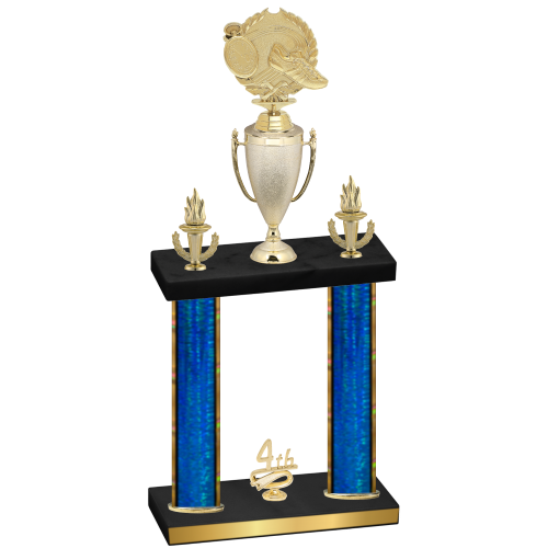 Double Blue Glacier Fourth Place Running Trophy