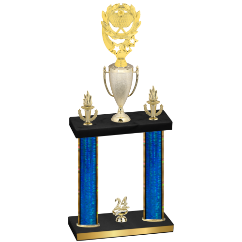 Double Blue Glacier Year Pickleball Trophy