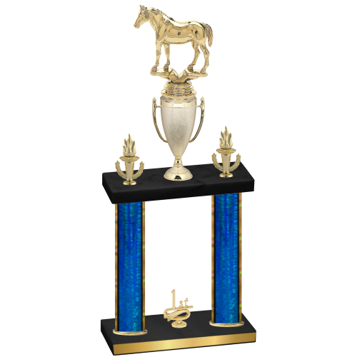 Double Blue Glacier First Place Horses Trophy