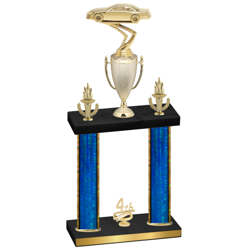 Double Blue Glacier Fourth Place Cars Trophy