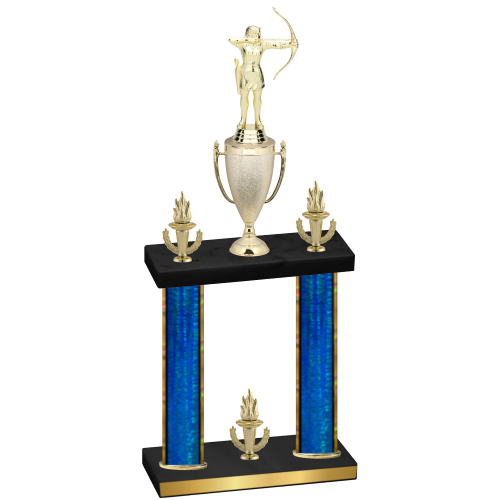 Double Blue Glacier Victory Archery Trophy