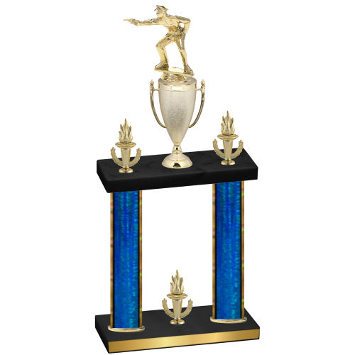 Double Blue Glacier Victory Shooter Trophy